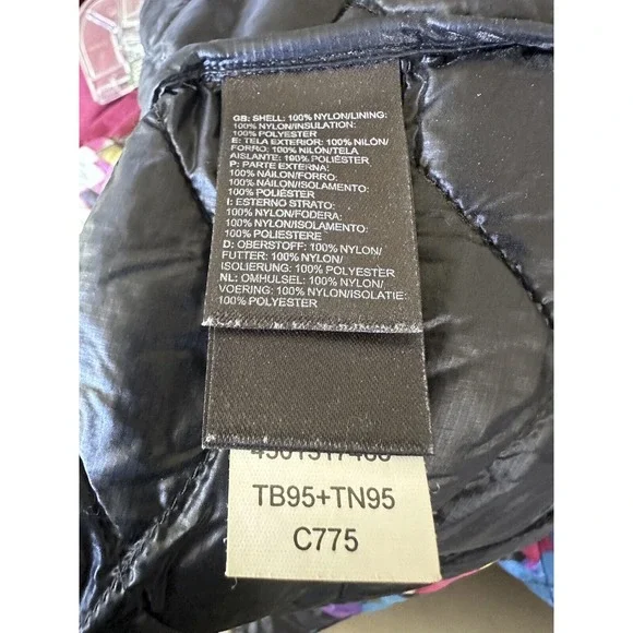 The North Face Floral Lotus Jacket Quilted Thermoball Puffer Full Zip Size Small - Picture 9 of 14